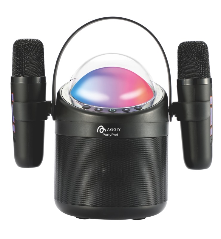 150 Aggiy Party Pod Bluetooth Karaoke Hoparlör - Görsel 1