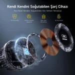 AGGİY COOLMAG Soğutmalı 15W MagSafe Araç İçi Şarj – Mıknatıslı Telefon Tutucu (Izgara & Cam Montaj) - Görsel 6