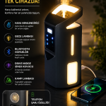 Focus Power Hava Nemlendirici Sinek Savar Bluetooth Hoparlör Gece Lambası
